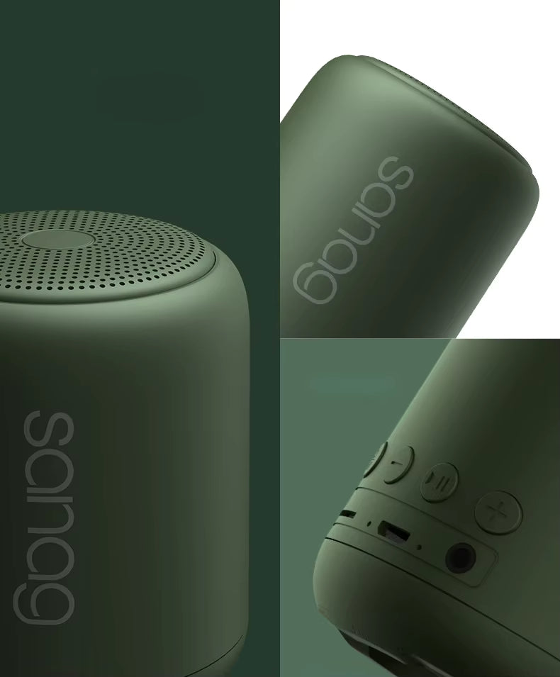 Fashion Colorful Subwoofer Outdoor Waterproof Dustproof Mini Portable BT5.0 Speaker with TF Card & Stereo Hifi Macaron