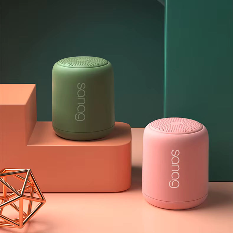 Fashion Colorful Subwoofer Outdoor Waterproof Dustproof Mini Portable BT5.0 Speaker with TF Card & Stereo Hifi Macaron