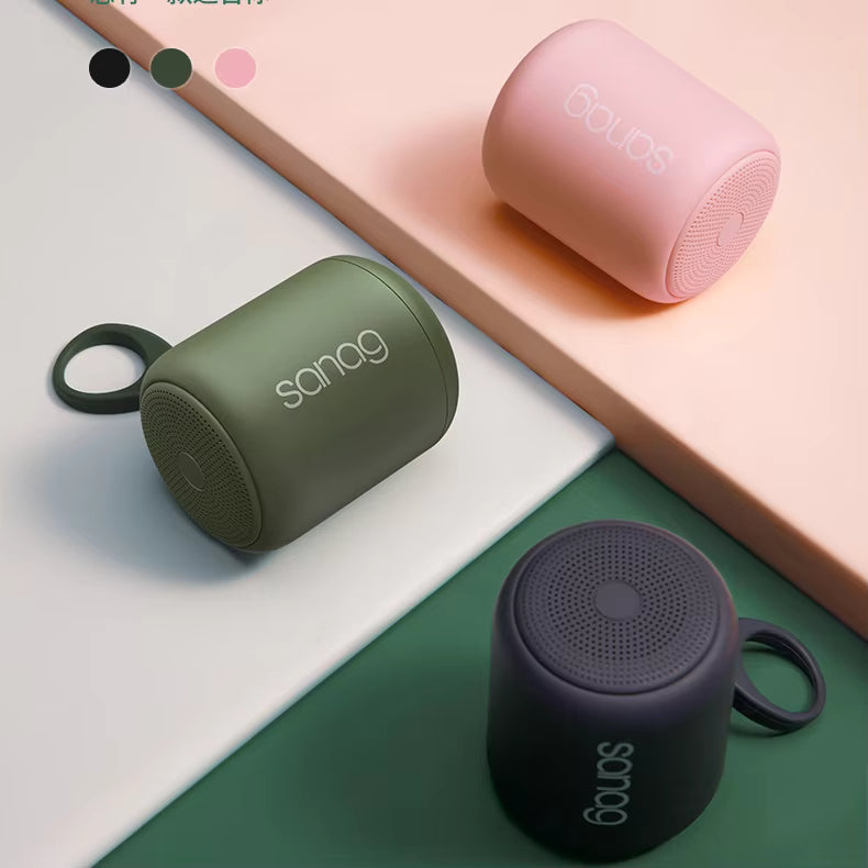 Fashion Colorful Subwoofer Outdoor Waterproof Dustproof Mini Portable BT5.0 Speaker with TF Card & Stereo Hifi Macaron