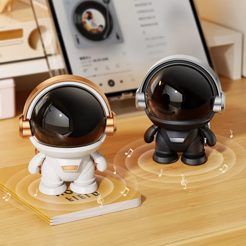 Robot Portable Bluetooth Speaker TF Card Wireless Speaker with LED Light
