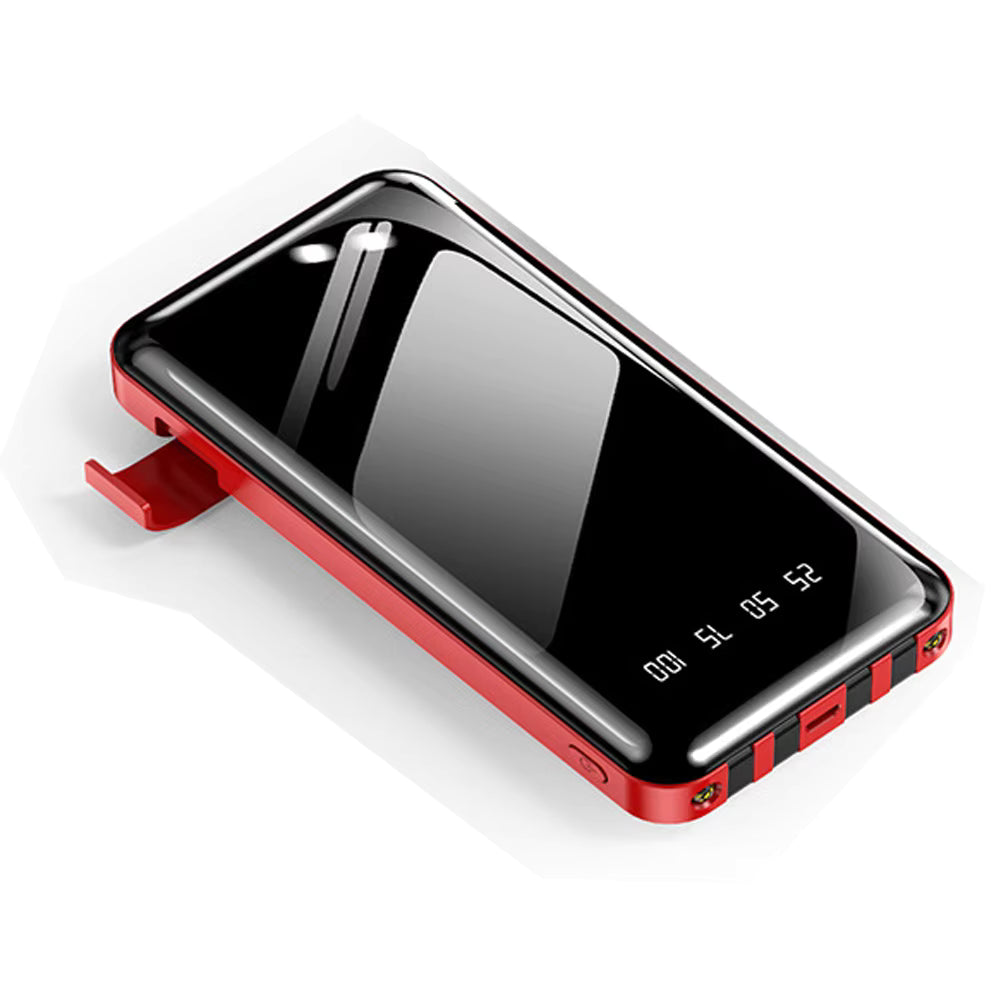 Portable Power Bank Fast Charging with Smart Phone Stand and Built-in Cables New Product