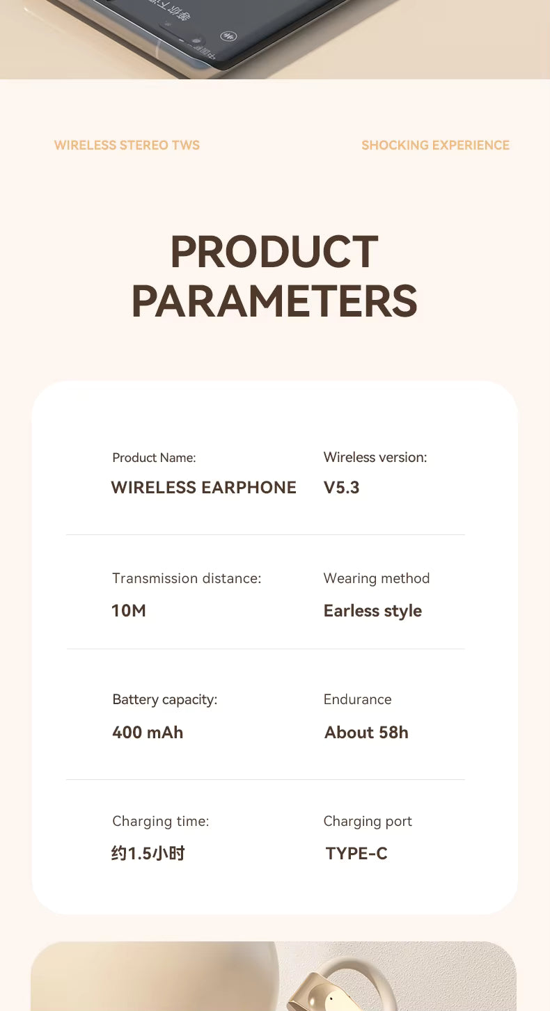M62 Stereo True Wireless Stereo Headset Earbuds TWS Bluetooth Earphones in Ear for Mobile Phone Handfree Non-Noise Cancelling