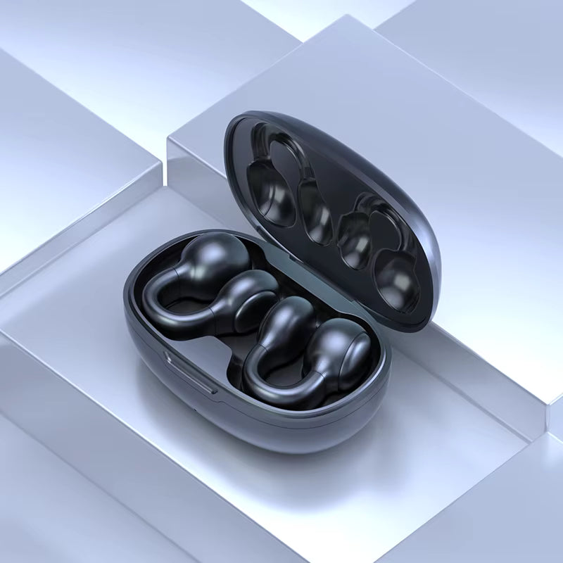 M30 Clip-On Wireless Bone Conduction Earphones Sport Ear Hook Headset with In-Ear Design