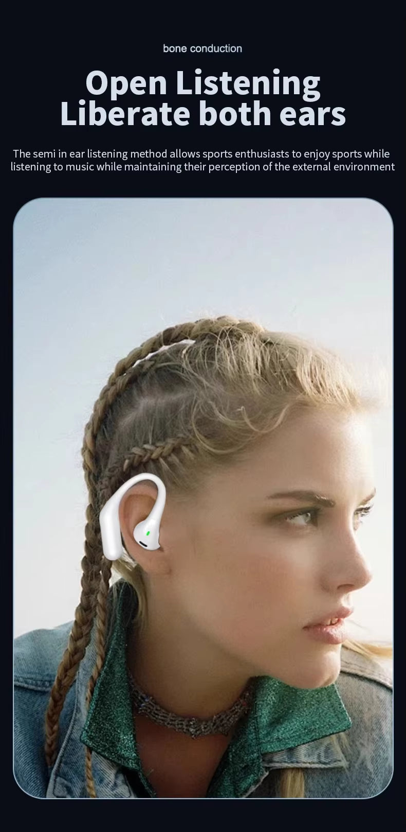 Air6 Intelligent AI Translation Headset Business Conference Multi-language Travel Real-time Simultaneous Wireless Earphones
