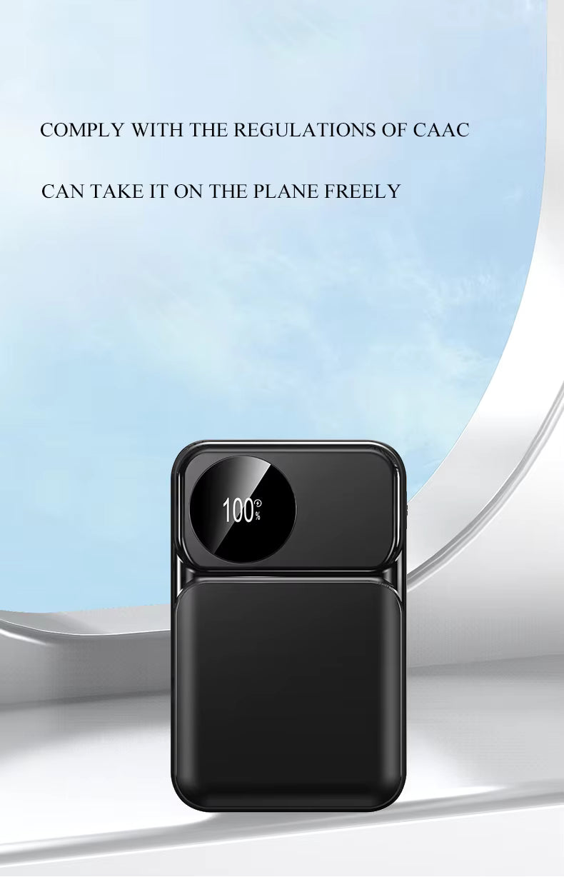 10000mah-20000mah Fast Mobile Charger Power Banks 22.5W Portable Type C Display