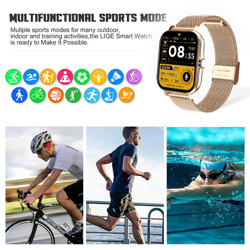 Smart Watch for Women Men Blood Pressure Monitor Y68 Smart Watch Multi-Sport Mode Answer Call