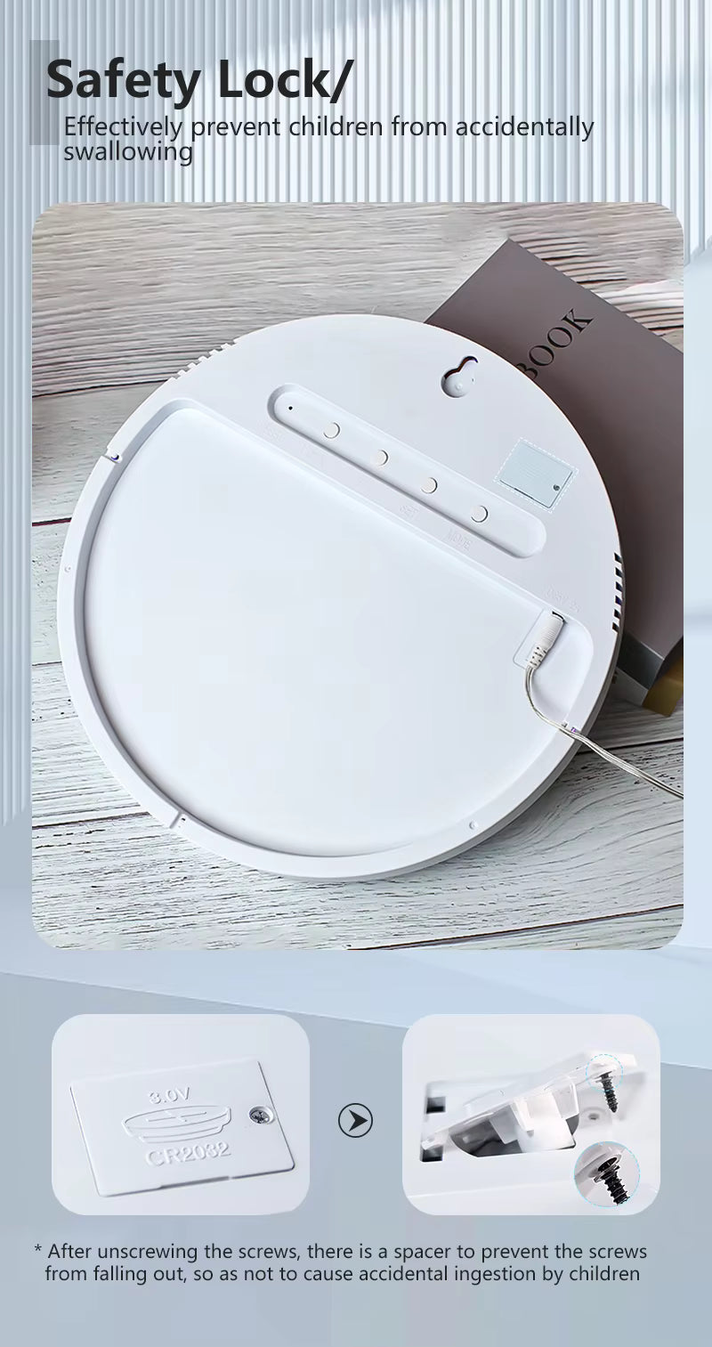 Bedroom Led Digital Clock Wall Mounted Round Electronic Wall Clock Led Wall Clock Digital with Large Display Big