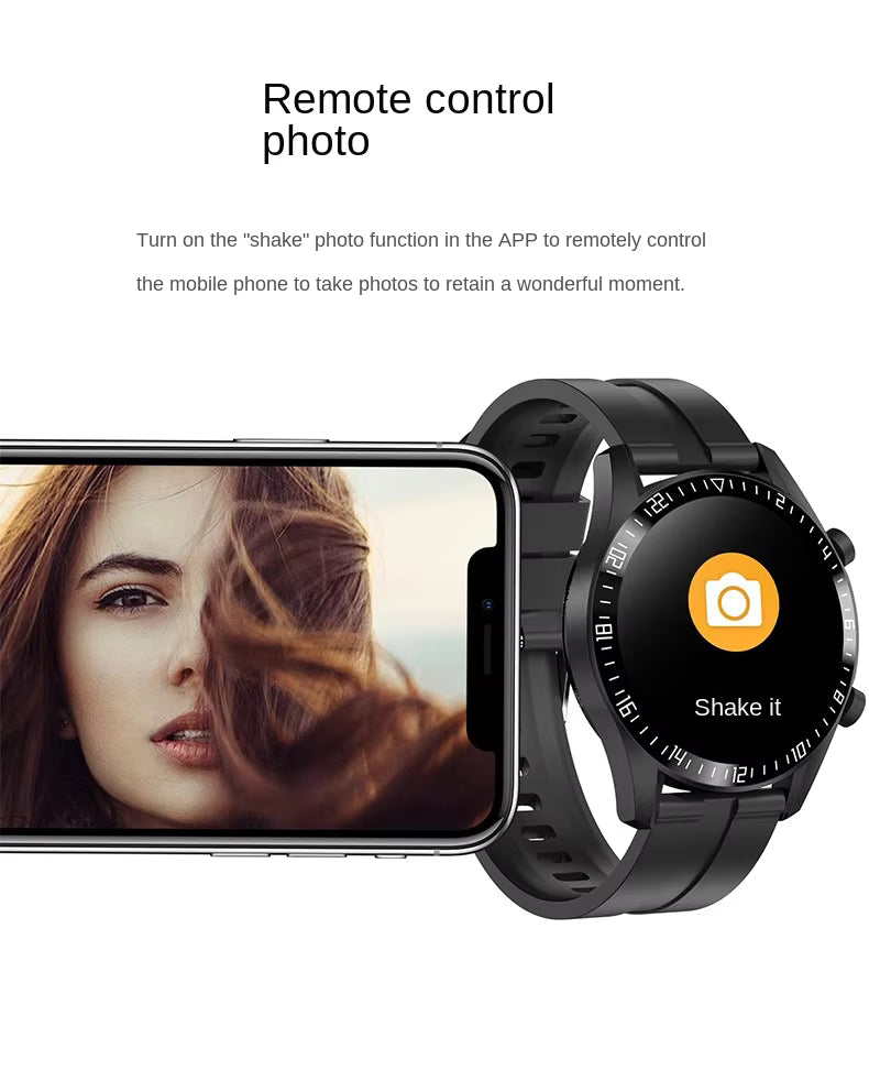 H1 Bluetooth Call Men's Watch Huaqiang North Heart Rate Blood Pressure Monitoring Multifunctional Waterproof Health Smart Watch
