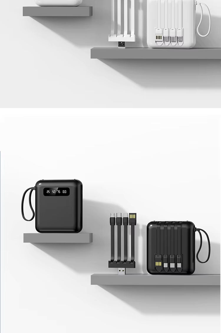 MD-KJ-C43 Consumer electronics best gifts power bank hot selling powerbank 10000mah power banks with buit-in cables for all phones