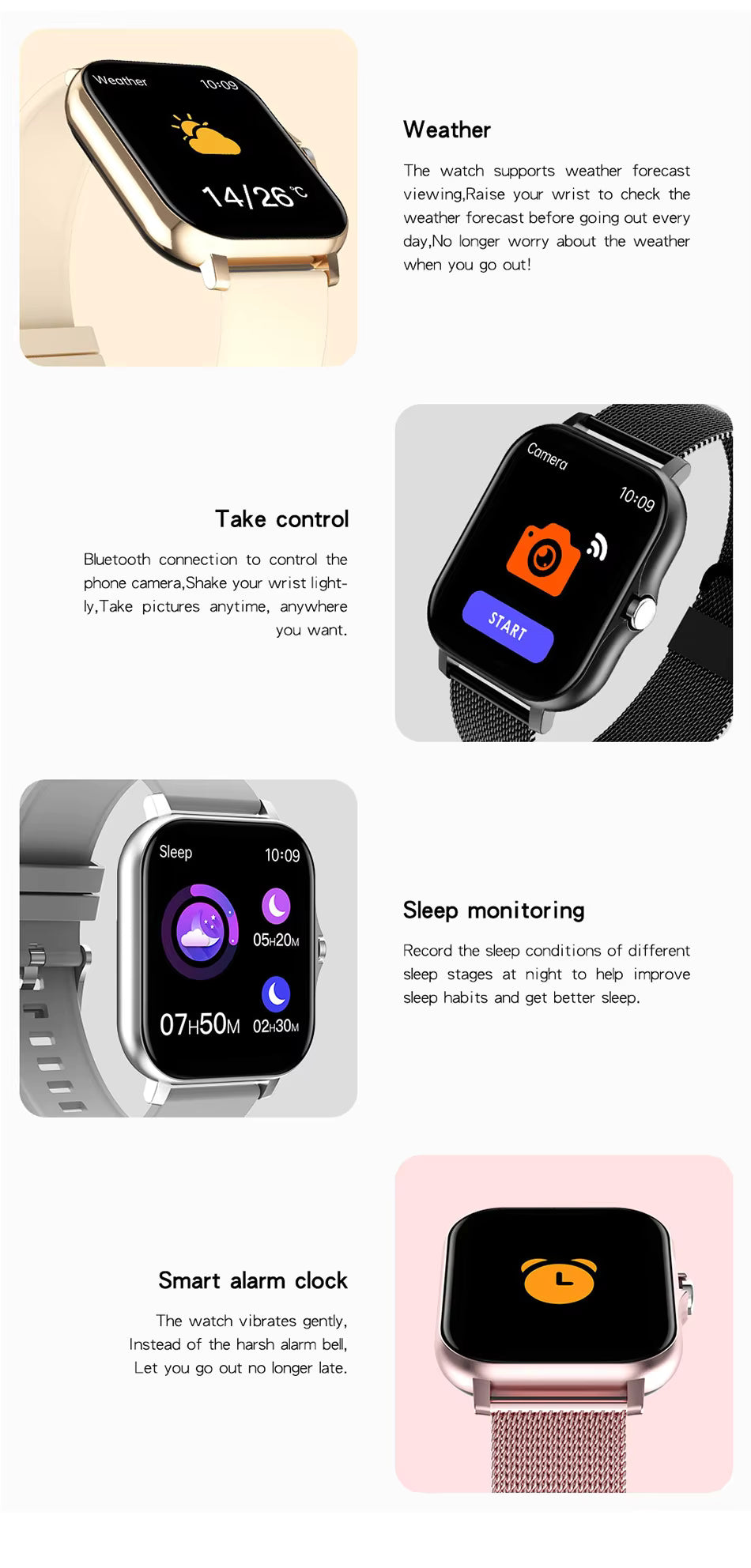 Smart Watch for Women Men Blood Pressure Monitor Y68 Smart Watch Multi-Sport Mode Answer Call