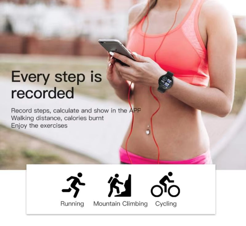 D18s Smart Watch Men Women With Blood Pressure Heart Rate Monitor Smartwatch Sport Tracker Pedometer