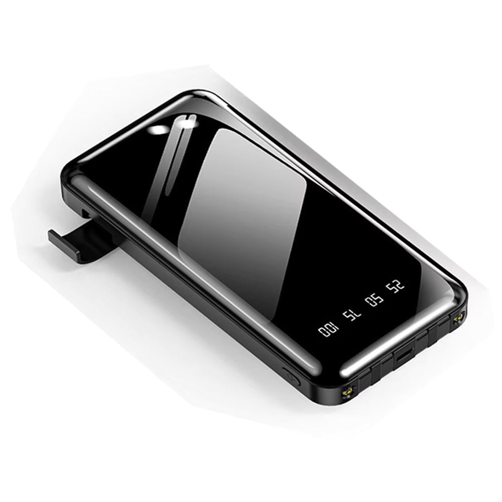 Portable Power Bank Fast Charging with Smart Phone Stand and Built-in Cables New Product