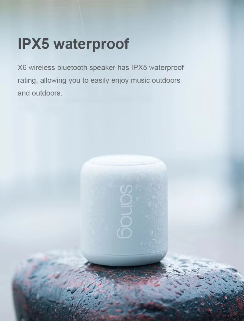 Fashion Colorful Subwoofer Outdoor Waterproof Dustproof Mini Portable BT5.0 Speaker with TF Card & Stereo Hifi Macaron