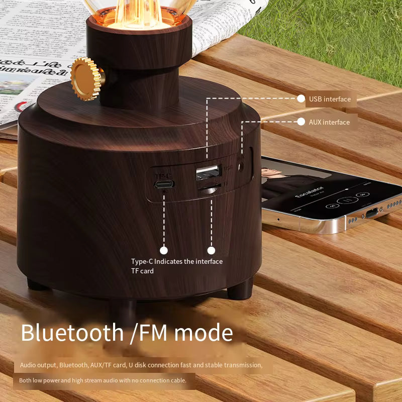 Classic Vintage Kerosene Retro New bluetooth Speaker Lamp Sound Music Waterproof Wireless Speakers Audio Player for Room/outdoor