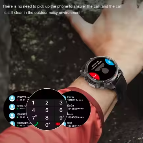 DK68 Smart Watch Men Women LED Strong Light IP67 Waterproof NFC Heart Rate